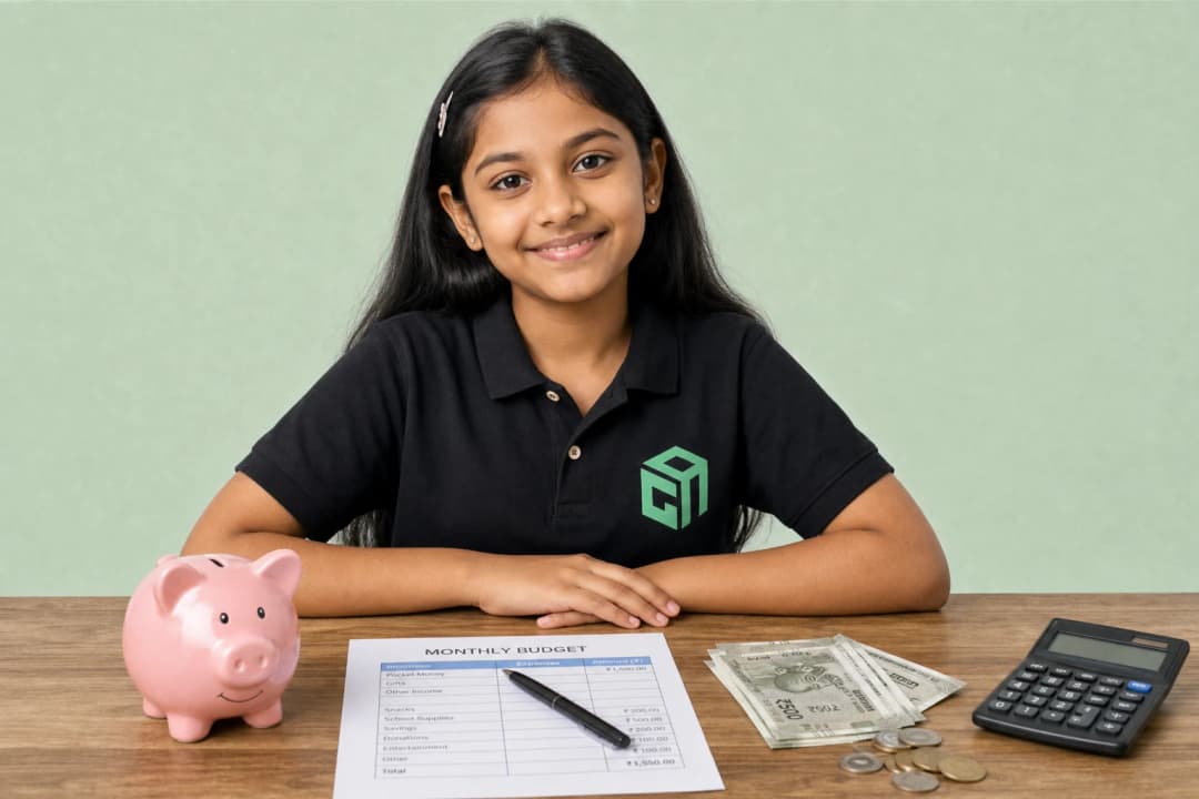 GeekashramJr student learning saving, budgeting, and money skills